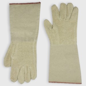 Precio Económico 400 °   Guantes Resistentes al Calor 100% Algodón Terry para Trabajo Industrial en Panaderías, Manipulación de Hornos y Seguridad - Product Image 2