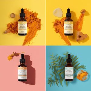 Sérum de soin du visage au curcuma biologique personnalisable, enrichi en niacinamide, anti-inflammatoire, éclaircissant les taches brunes, en vrac - Product Image 6