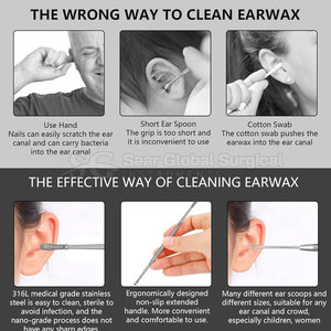 Fine Precision <b>Ear</b> <b>Pick</b> Cleaning Kit With Detailed Tools For Personal Care Daily Hygiene Cleaning <b>Ear</b> <b>Pick</b> Cleaning Kit - Product Image 3