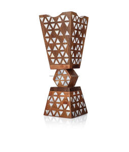 Luxury <b>Wood</b> & Mother of Pearl Incense <b>Burner</b> Unique Arabic Mabkhara Design <b>for</b> Home & Gifts by Falak World Export - Product Image 1
