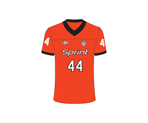 Achetez un ensemble de maillots de football personnalisés à prix avantageux, manches courtes, logo sur le devant, polyester, vêtements d'équipe, football américain - Product Image 3