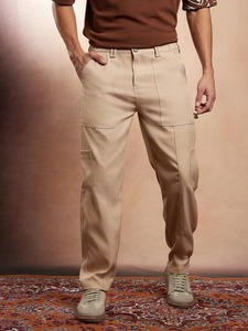 Jean en denim décontracté pour homme, coupe ample, jambe large, écologique, lavable, résistant à la décoloration, déchiré, taille mi-haute, en coton - Product Image 1