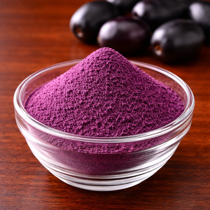 ผงจามุนสีดำธรรมชาติ ผงแบล็คเบอร์รี่อินเดีย (จามุน) อาหารเสริมเพื่อสุขภาพ - Product Image 1