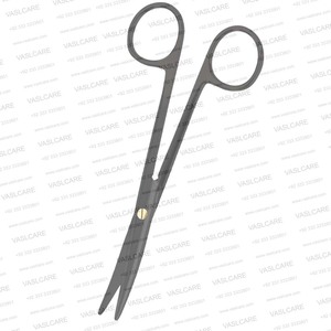 Ciseaux Mayo à lame dentelée CeraCoat (17 cm) courbés et droits, revêtement céramique avec lame inférieure micro-dentelée antidérapante pour la coupe des tissus - Product Image 5