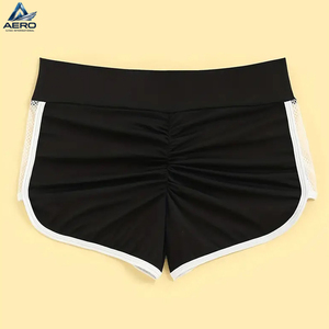 Producto de Moda, Pantalones Cortos de Mujer Ecológicos con Costuras de Red, Transpirables, con Cintura Elástica, para Descansar en Casa - Product Image 2