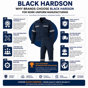 Premium Heavy Poly Cotton Twill CE Certified <b>Waterproof</b> Breathable <b>Work</b> Uniform 240 GSM Navy Grey Contrast Panel Coverall Custom - Product Image 5