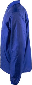 Men's Royal Blue Polyester <b>Coach</b> Jacket Turn-down Collar Button Front Casual Waterproof Spring Outerwear - Product Image 4