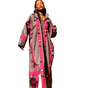 Kimono bordado para mujer, vestido playero de lino de manga larga estilo occidental - Product Image 1