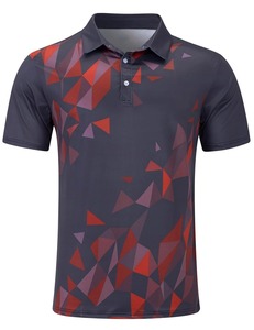 T-shirt Sportif Homme à Manches Courtes Uni Séchage Rapide Anti-Plis Tricoté 100% Polyester Noir Rouge Orange - Product Image 2