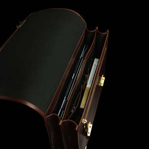 Contemporary Slim Leather Briefcase for Men Business Laptop <b>Bag</b> Lightweight Office <b>Work</b> <b>Bag</b> Custom Logo OEM ODM Wholesale - Product Image 5