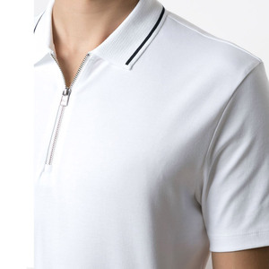 Top Quality <b>Half</b> Zipper Men Polo t <b>Shirts</b> Spring Summer Short Sleeve Polo T <b>Shirt</b> 100 Cotton Men Short Sleeve Men's <b>Shirts</b> - Product Image 4