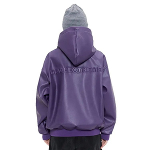 Premium <b>Men's</b> 100% Polyester Windproof Oversized Hooded <b>Jacket</b> Fashion Casual Hoodie Outerwear OEM Factory Wholesale - Product Image 3