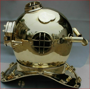 Casque de plongée de la marine américaine en laiton antique décoratif - Product Image 3