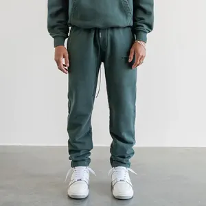 Ensemble de survêtement en coton surdimensionné de haute qualité avec logo personnalisé, pantalon de jogging et sweat à capuche pour homme - Product Image 3