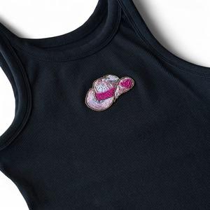 Top Chic Hecho a Mano con Cuentas Decorativas y Patrones de Bordado con Cuentas, Top para Mujer con Estilo de Arte Contemporáneo - Product Image 2