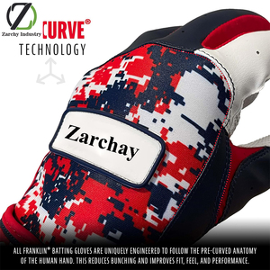 Gants de frappe unisexes pour jeunes Digitek Camo Baseball Softball en cuir premium antidérapants imperméables avec fermeture à lacets pour l'hiver, plusieurs tailles - Product Image 4