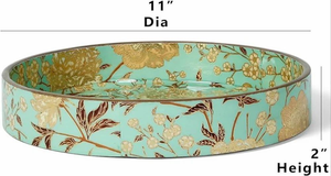Bandeja Redonda Floral Impresa en Madera MDF 3D Ecológica, Hecha a Mano, Resistente al Calor, Modelo Personalizable, Nuevas Artesanías al por Mayor - Product Image 4