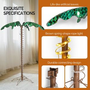 Luci Decorative per Alberi da Giardino a Forma di Cocco, 5 Piedi, 207 Luci, 31V 6W, Elegante Decorazione per Esterni - Product Image 5