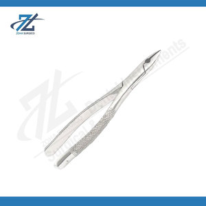 Forceps d'extraction dentaire n° 101 pour bicuspides supérieurs et inférieurs, dents laitières, instrument d'extraction en acier inoxydable, fabriqué au Pakistan - Product Image 3