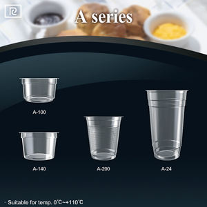 Vasos de plástico PP desechables con tapa en incoloro/6 colores Opción de logotipo del cliente para servir bebidas frías - Product Image 5