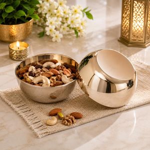 Bol de service et de table en laiton poli de luxe traditionnel pour soupe, riz, curry, dessert, cuisine à domicile, cadeau - Product Image 1