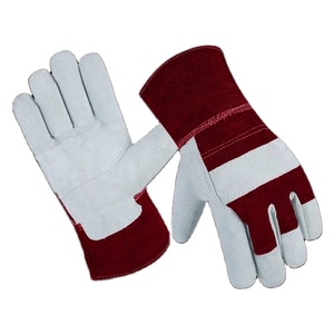 Gants de travail en cuir de vachette renforcé, protection des mains pour la sécurité industrielle, gants de travail robustes pour le jardinage, gants de rigueur canadiens - Product Image 3