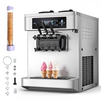 Machine à desserts commerciale fiable avec capacité de congélation rapide, commandes numériques, prise en charge de la production de glaces aux maïs et aux fruits