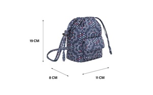 Bolso Bandolera Mini Acolchado Ligero con Estampado Floral Geométrico Mandala, Bolso de Hombro Tipo Cubo con Cordón de Nylon Ecológico - Product Image 6