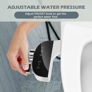Capot de bidet de siège de toilette en matériau ABS ultra-mince Capot de bidet mécanique non électrique pour toilettes - Product Image 4