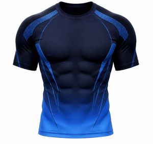 Camiseta Deportiva de Compresión para Hombre, Color Negro y Marrón, con Bloques de Color, Transpirable, de Manga Larga, Secado Rápido, Spandex, Poliéster - Product Image 4