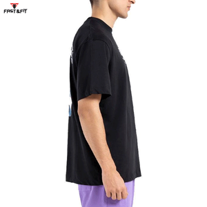 Camiseta Deportiva Personalizada al por Mayor, Camiseta Extra Grande para Hombre, Impresión en Serigrafía, 100% Algodón Ecológico, Grueso - Product Image 5