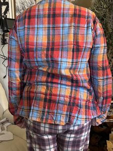Men's Plaid Flannel Long Sleeve Casual Shirt Full Sleeve Turn-<b>down</b> Collar Autumn Woven 100% Cotton Single Breasted - Product Image 3