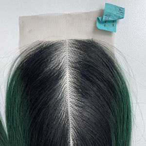 Expédition rapide, mèches de cheveux vierges humains vietnamiens de qualité supérieure, lisses et raides, couleur ombrée verte, double trame, qualité de luxe - Product Image 6