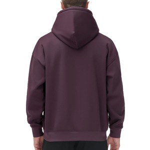 Clush Sports Sajjawal Zipper-Up Regular Fit 100% Cotton Fleece Heavyweight Solid Eco-Friendly Windproof <b>Waterproof</b> Winter Hoodie - Product Image 2