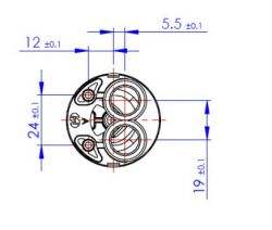 Cartucho cerámico CAP0071 45 mm OD - Product Image 3