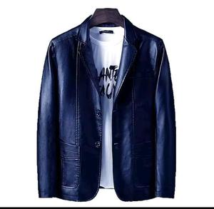 Veste d'hiver en toile vintage américaine pour homme, couleur unie, style motard, coupe ample, mode décontractée - Product Image 3