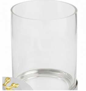 Elegant Silver Color Canister Glass Food <b>Storage</b> Containers With Decorative <b>Tabletop</b> Design Ideal For Kitchenware Use - Product Image 2