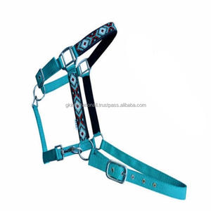Cabestro de nailon elegante con incrustaciones de diseño personalizado con cuentas, caballo Halter colorido con cuentas en mazorca completa sobre el tamaño al mejor precio - Product Image 2