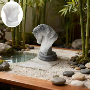 Molde de Silicona para Velas de Aromaterapia con Forma de Cabeza de Caballo, Decoración Artesanal, Yeso, Epoxi - Product Image 1