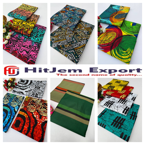 ผ้าพิมพ์ลายแอฟริกันพรีเมียมแบบกำหนดเอง Ankara ผ้าฝ้าย 100% ผลิตเสื้อผ้า OEM ขายส่ง ผู้ผลิตสิ่งทอ - Product Image 5
