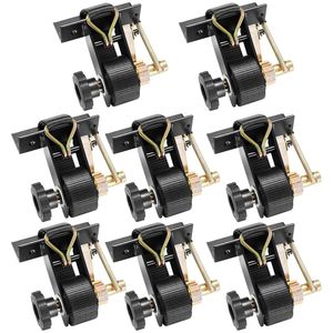 Cinghie a cricchetto nere da 1,5 pollici di larghezza x 7,4 piedi di lunghezza per portascala, con doppi ganci a J, montaggio su tubo quadro, realizzate in poliestere resistente - Product Image 1