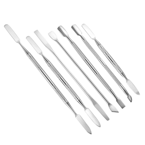 Double Sided Dead Skin Scraper Gel Nail Polish Remover <b>Tool</b> Rustproof Stainless Steel Cuticle Pushers for Pedicure Manicure - Product Image 1