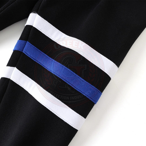 Cárdigan Negro para Mujer con Rayas Azules y Blancas, de Algodón y Felpa, Tejido con Bordado de la Letra Zeta Phi B, Cuello en V, Manga Larga, Estilo Preppy - Product Image 4