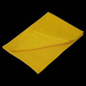 Essuie-tout de cuisine jaune 100% coton avec motif gaufré, design professionnel pour la cuisine - Product Image 2