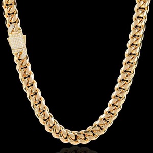 Wholesale Supply Luxury Moissanite Diamond Cuban <b>Chain</b> Necklace for Men Hip Hop <b>Iced</b> <b>Out</b> Jewelry Available for Sale - Product Image 5