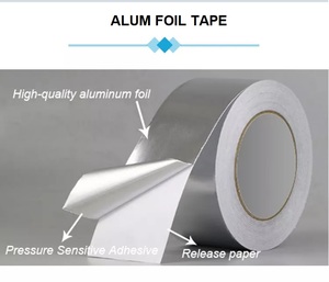 2インチ、3インチ、4インチの耐火・防水アルミ箔テープ（ライナー付き）、窓、ダクト、冷蔵庫用アルミ箔テープ - Product Image 2