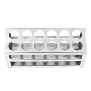 ที่วางหลอดทดลอง 304 ที่วางหลอดทดลองสแตนเลสสำหรับห้องปฏิบัติการ 12 รู - Product Image 2