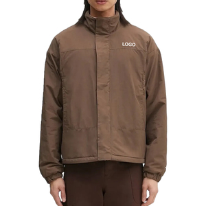 Veste polaire à poils longs pour homme, fermeture éclair intégrale, pour randonnée en plein air, veste thermique décontractée, fabricant OEM sur mesure, marque privée - Product Image 1