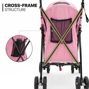 TH-PPS-290 đa chức năng có thể gập lại vật nuôi xe đẩy với đa góc tán có thể điều chỉnh ngăn cho chó và mèo du lịch ngoài trời - Product Image 6