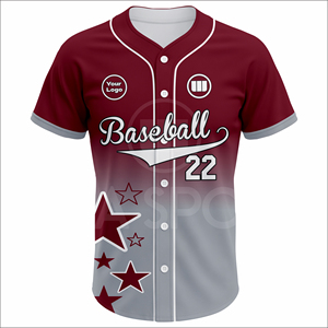 Wholesale High Performance Summer <b>Baseball</b> Uniform <b>Set</b> Custom Sublimated Jersey Half Front Breathable Lightweight Team - Product Image 2